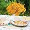 Summer 6 Bundles Artificial Sunflowers & Daisy Mums – UV Resistant, No Fade Fall Flowers with 24 Stems for Indoor & Outdoor Home, Garden, Wedding, and DIY Décor (Yellow)